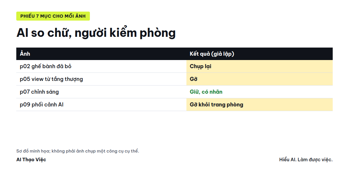 Từng ảnh, phiếu 7 mục, giữ, chụp lại hoặc gỡ